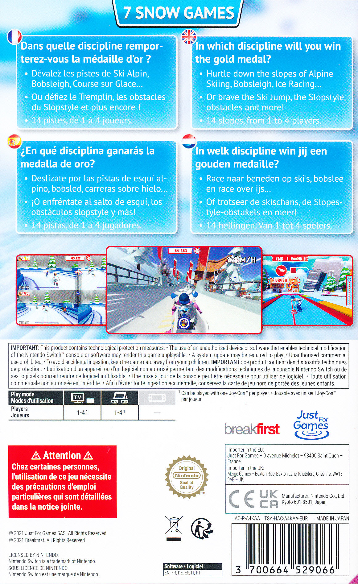 Instant Sports Winter Games NS