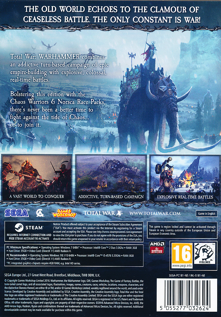 Total War Warhammer Dark Gods Ed PC
