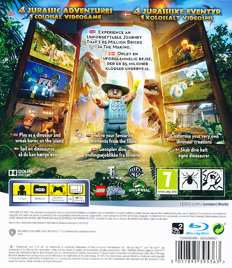 Lego Jurassic World PS3