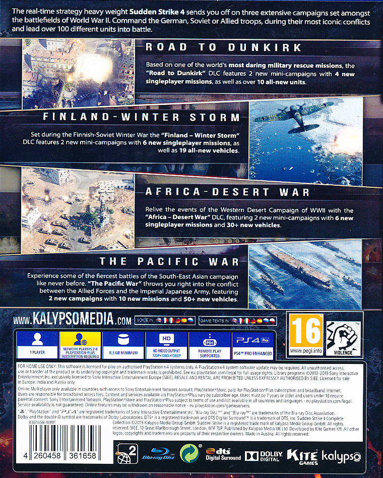 Sudden Strike 4 Complete Coll. PS4