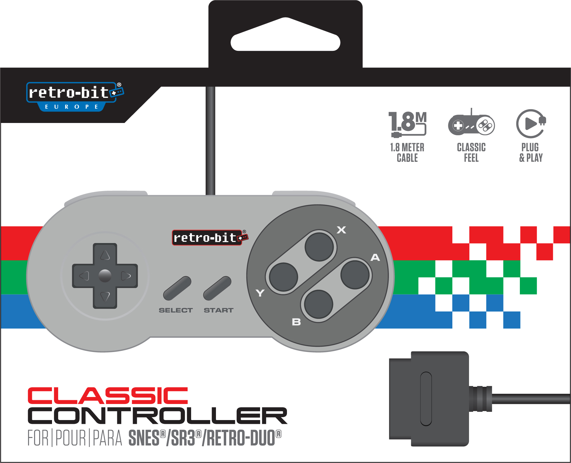 Retro-Bit Classic 16-Bit Controller
