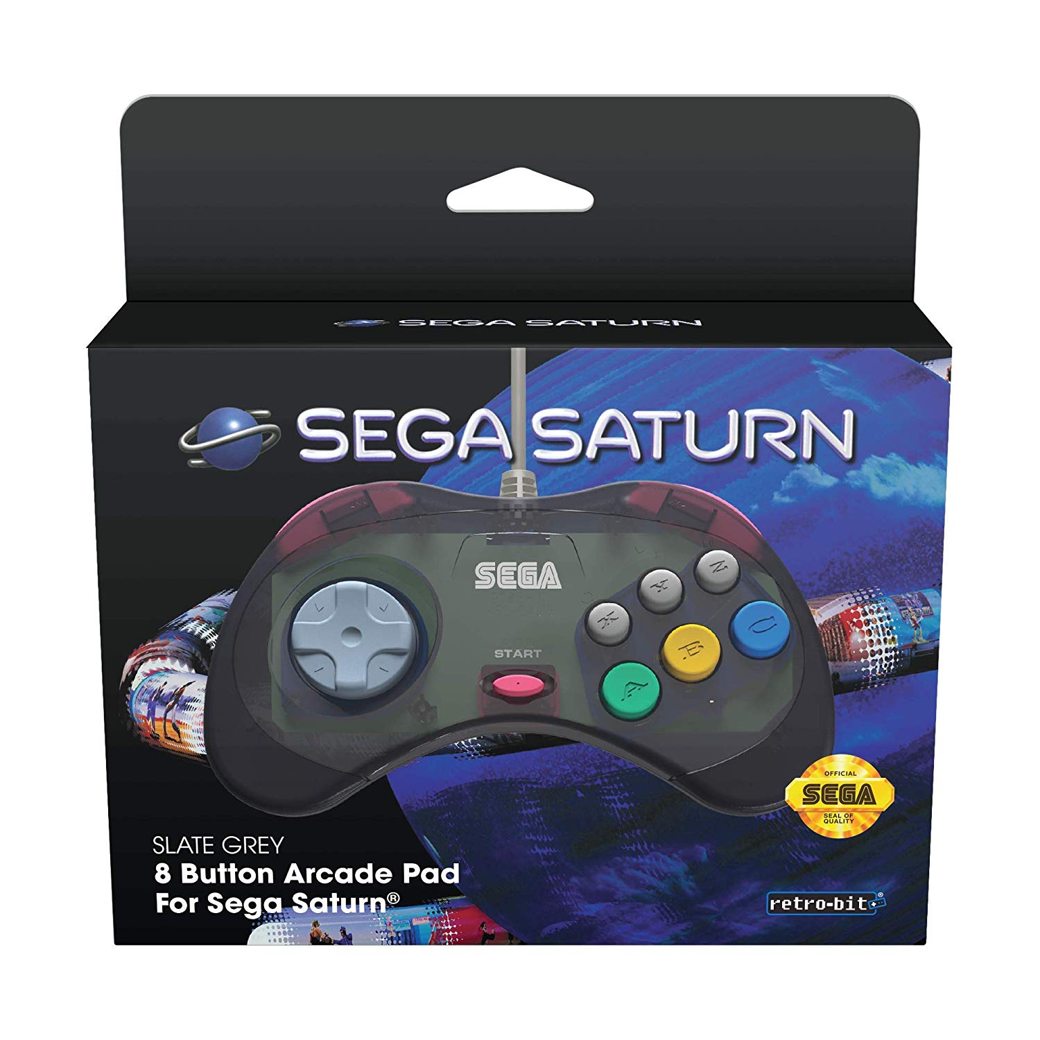 Retro-Bit SEGA Saturn Pad Grey